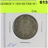 Image 1 : GEORGE V 1920 SILVER 50 CENT