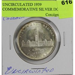 UNCIRCULATED 1939 COMMEMORATIVE SILVER DOLLAR