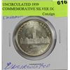 Image 1 : UNCIRCULATED 1939 COMMEMORATIVE SILVER DOLLAR