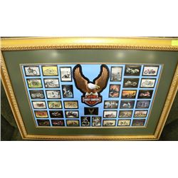 HARLEY PATCH FRAMED PICTURE