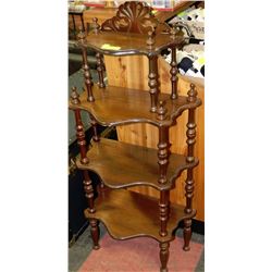 WOOD 4 TIER SHELF