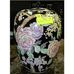 HAND PAINTED FLORAL URN ON CHOICE