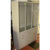 Image 1 : CHINA CABINET WITH GLASS SHELVES AND DOORS