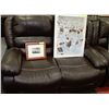 Image 3 : NEW MARTIN BROWN LEATHERETTE RECLINING SOFA