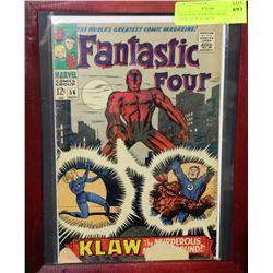 FANTASTIC FOUR #56 COLLECTORS COMIC DISPLAY WITH