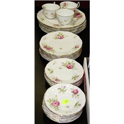 ENGLISH ADDERLY FINE BONE CHINA CUPS, SAUCERS AND