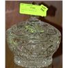 Image 1 : PINWHEEL CRYSTAL LIDDED CANDY DISH