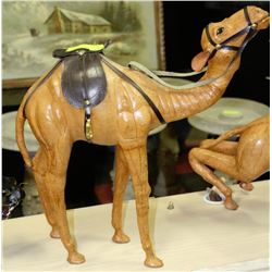 LARGE LEATHER CAMEL  STANDING UP