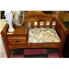 Image 1 : VINTAGE HANDMADE TELEPHONE BENCH W/BUILT IN