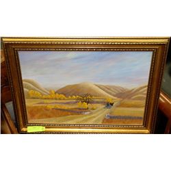 FRAMED LANDSCAPE PAINTING