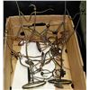 Image 1 : LOT OF 10 ASSORTED WROUGHT IRON CANDLE HOLDERS &