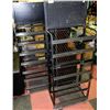 Image 1 : LOT OF 3 DISPLAY 7-SHELF STANDS ON CASTORS