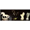 Image 1 : LOT OF 3 UNICORN & 1 ANGEL FIGURES