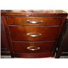 Image 1 : SHOWHOME WOOD TONE 3 DRAWER NIGHT STAND