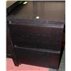 Image 1 : BLACK 2 DRAWER NIGHT STAND
