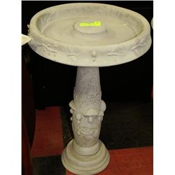 CONCRETE MUSHROOM BIRD BATH 16" X 23"H