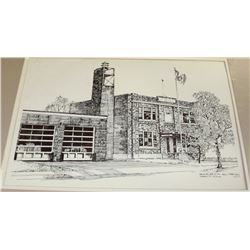 MEREDITH EVANS DRUMHELLER MATTED ART WORK