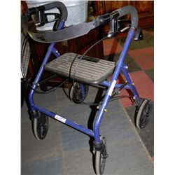 BLUE EVOLUTION FOLDING WALKER