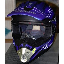 RJAYS MOTORCROSS HELMET YOUTH SIZE L 2-TONED BLUE