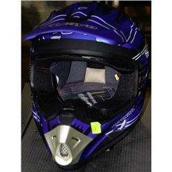 RJAYS MOTORCROSS HELMET YOUTH SIZE L 2-TONED BLUE