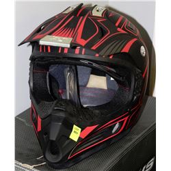 RJAYS MOTORCROSS HELMET YOUTH SIZE XL BLACK/RED