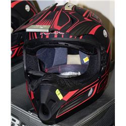 RJAYS MOTORCROSS HELMET YOUTH SIZE XL BLACK/RED