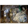 Image 1 : FLAT OF COLLECTIBLES INCLUDING BRASS, COLLECTOR