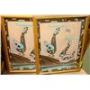 Image 1 : PAIR OF FRAMED 3D TILE ART PICTURES