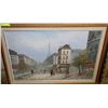 Image 1 : LARGE PAINTING ON CANVAS WITH WOODEN FRAME
