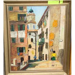 ESTATE CANVAS PAINTING OF SCENE 16"X21"