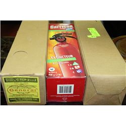 TWO 2.5LB TRIPLEX DRY CHEMICAL PRESSURIZED FIRE