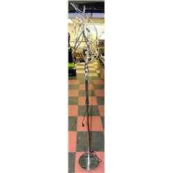 UNIQUE CHROME PARK LIGHTING FLOOR LAMP 72"H