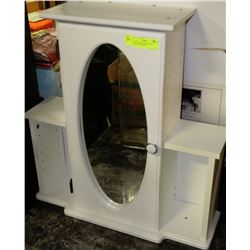 WHITE BATHROOM/MEDICINE MIRRORED CABINET