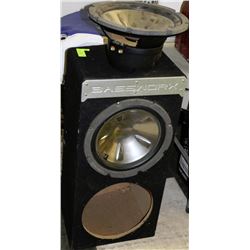 PIONEER SUBWOOFER IN A CARPETED ENCLOSED BOX