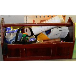 ANTIQUE TOOLBOX WITH CONTENTS