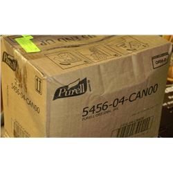 BOX OF 4-1.2L PURELL SANITIZER REFILL CARTRIDGES