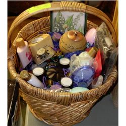 SPA BASKET WITH NEW RELAXING FOUNTAIN,TEALIGHTS,