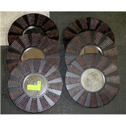 6 ROUND DECORATIVE MIRRORS