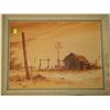 Image 1 : BARN SCENE FRAMED PICTURE