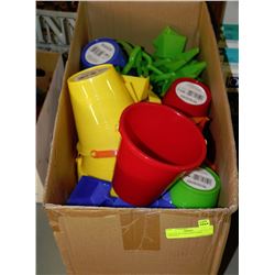 CASE OF 48 SAND PAILS AND SHOVELS