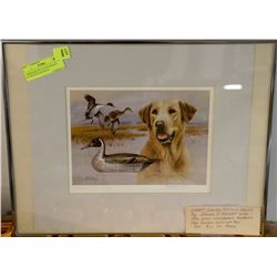 JAMES KILLEN LTD ED GOLDEN RETRIEVER AND DUCK