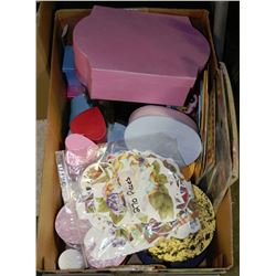 PAPER MACHE BOXES PAINTED & READY TO DECORATE