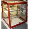 Image 1 : WOODEN DISPLAY CASE WITH TEMPERED GLASS & 2