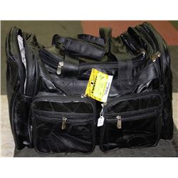 GENUINE LEATHER TOTE BLACK BAG