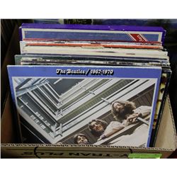 BOX OF LP RECORDS INCL. BEATLES,