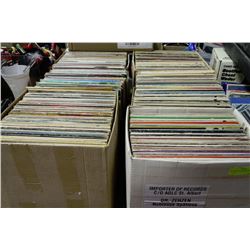 6 BOXES OF ASSORTED RECORDS