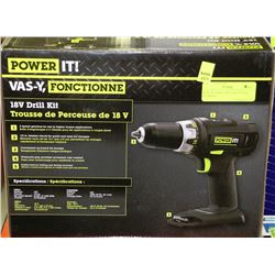 NEW 18V DRILL WITH BATTERY& CHARGER