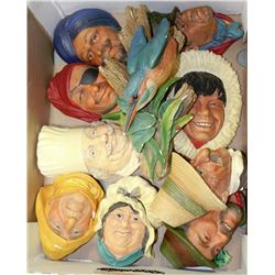 10 ASSORTED BOSSON HEADS
