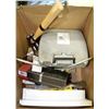 Image 1 : BOX OF ASSORTED TOOLS INCLUDING NEW CRESCENT