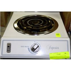 SUPERIOR SINGLE BURNER 1000 WATT